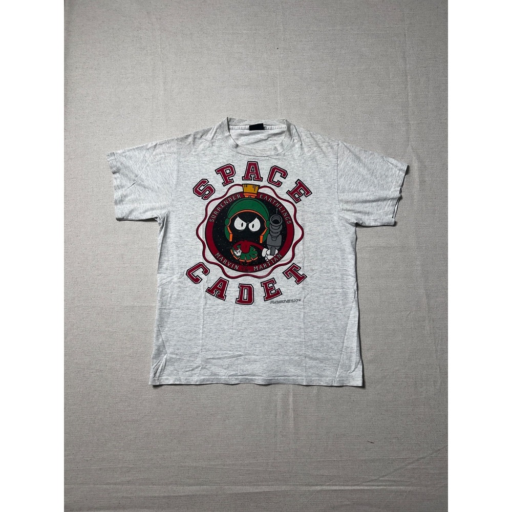 Vintage 1991 Marvin The Martian Space Cadet T-Shirt Men's M Changes Looney Tunes